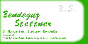 bendeguz stettner business card
